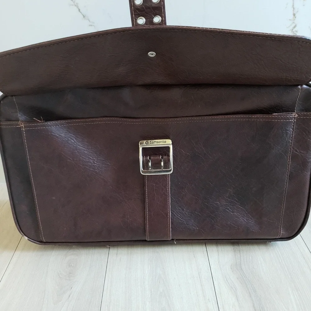 Vintage Samsonite Suitcase Silhouette II Brown 22